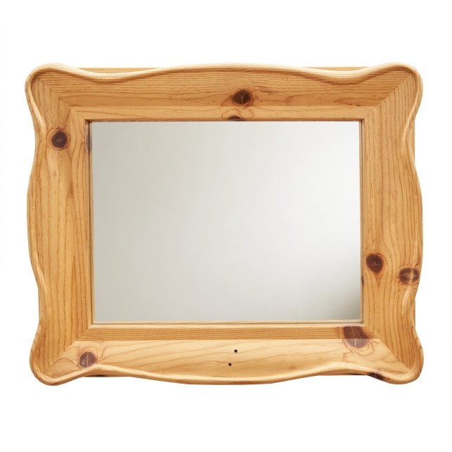 Espejo Decorativo de Estilo Barroco con Marco de Madera Reciclada