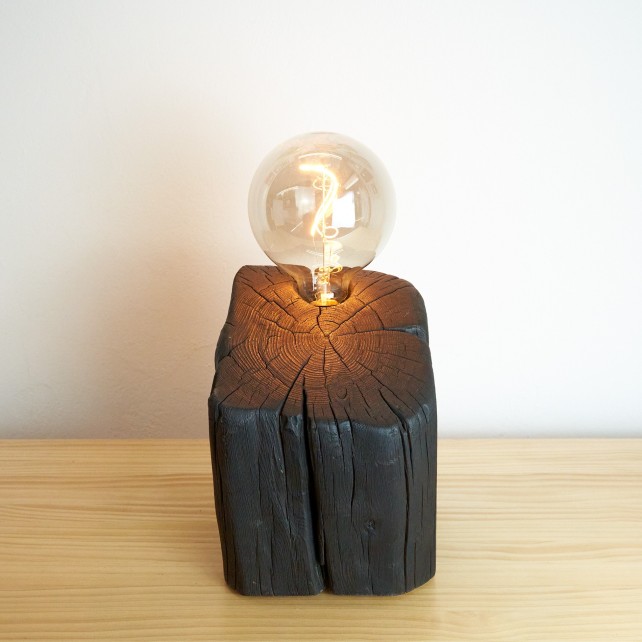 Lámpara de Viga con Bombilla Edison – Estilo Industrial Artesanal